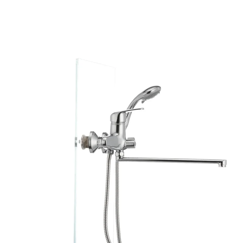 Смеситель для ванны Cron Magic 006 (черная ручка) (CR0114)