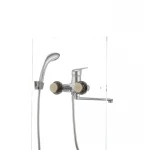 Смеситель для ванны Cron Magic 006 (черная ручка) (CR0114)