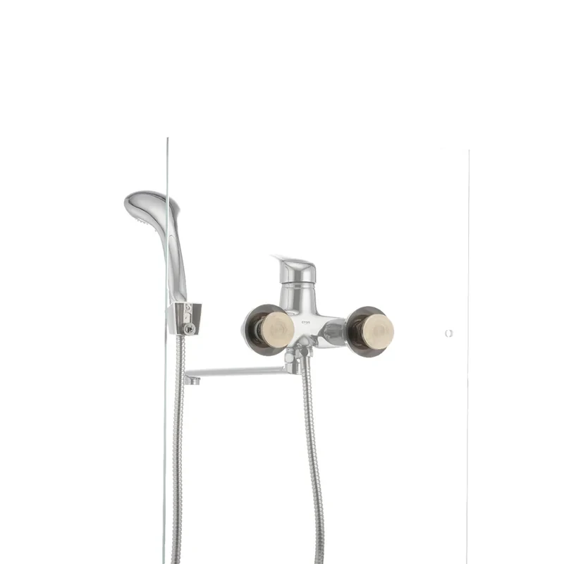 Смеситель для ванны Cron Magic 006 (черная ручка) (CR0114)