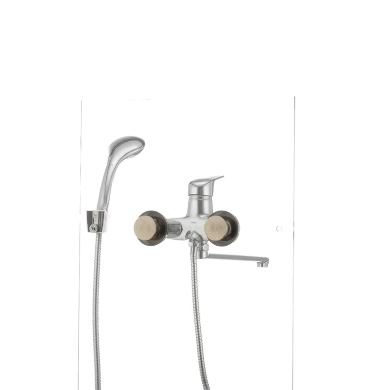 Смеситель для ванны Cron Magic 006 (черная ручка) (CR0114)