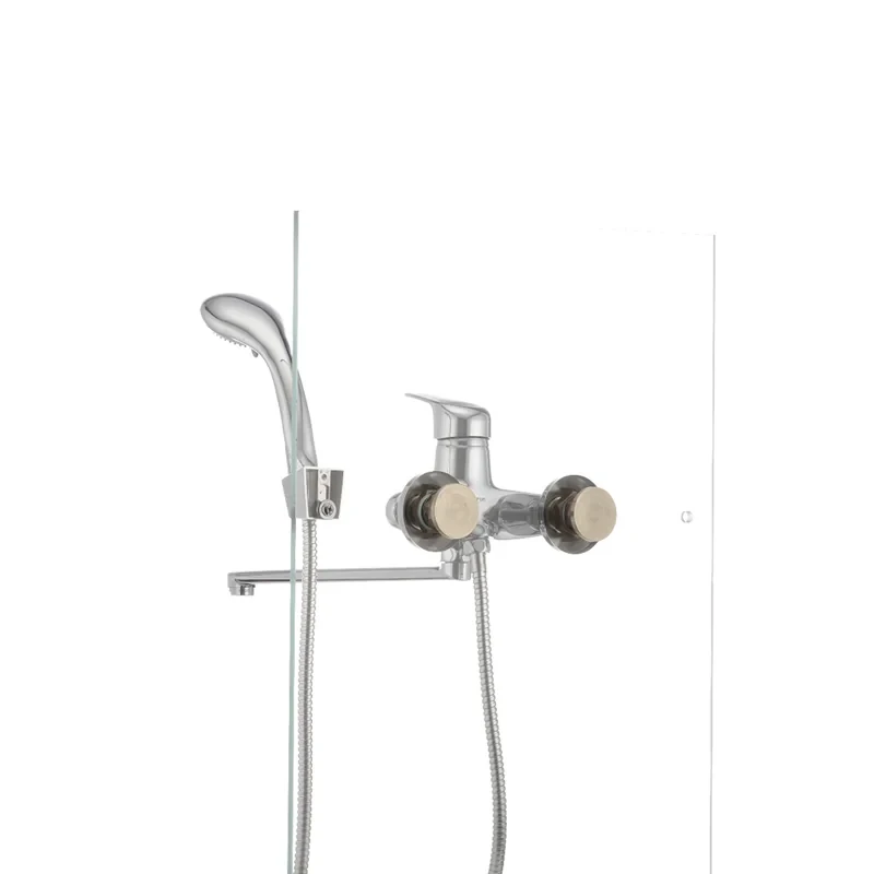 Смеситель для ванны Cron Magic 006 (черная ручка) (CR0114)