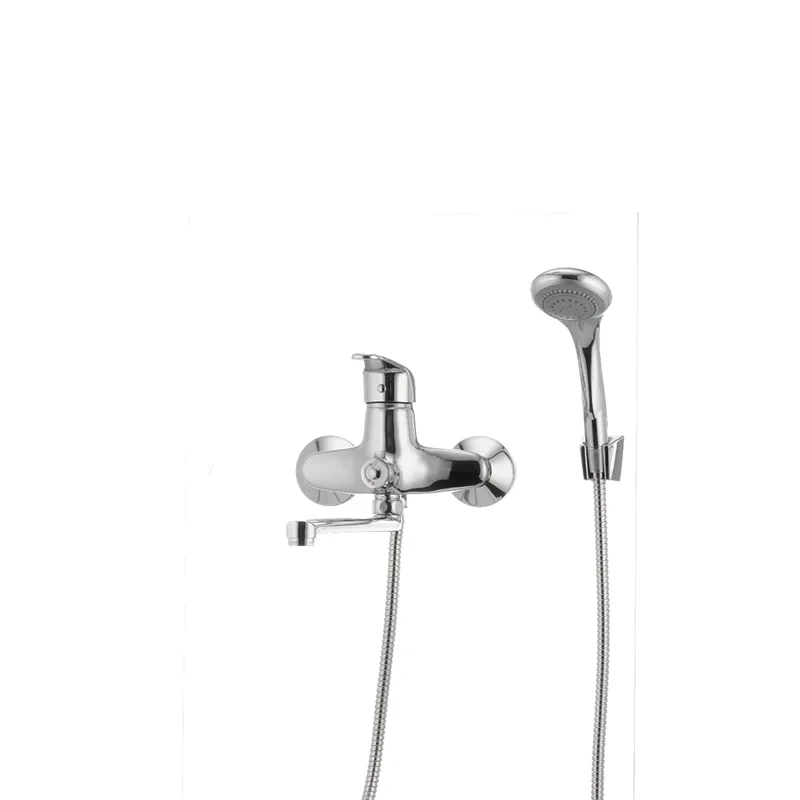 Смеситель для ванны Cron Magic 006 (черная ручка) (CR0114)