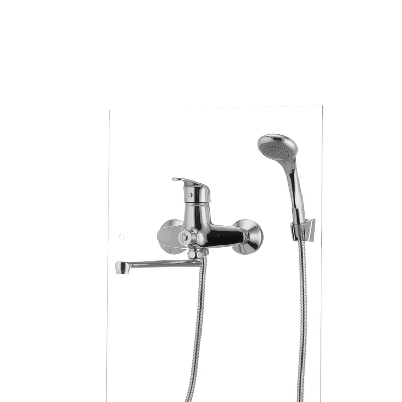 Смеситель для ванны Cron Magic 006 (черная ручка) (CR0114)