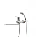 Смеситель для ванны Cron Magic 006 (черная ручка) (CR0114)