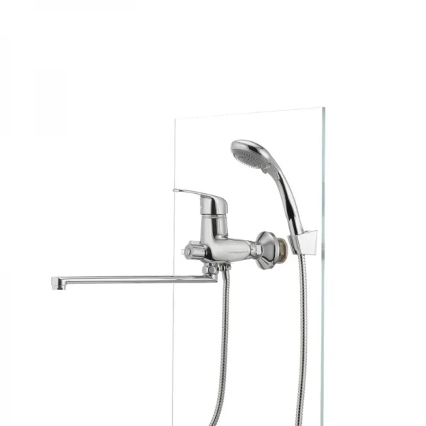 Смеситель для ванны Cron Magic 006 (черная ручка) (CR0114)