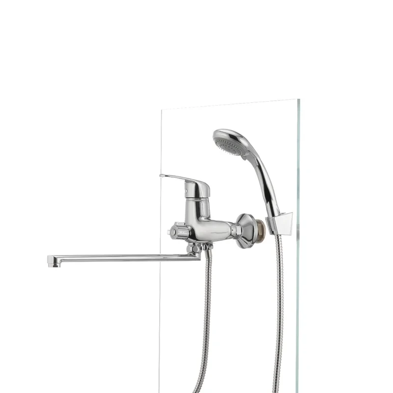 Смеситель для ванны Cron Magic 006 (черная ручка) (CR0114)