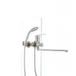 Смеситель для ванны Cron Magic 006 (черная ручка) (CR0114)