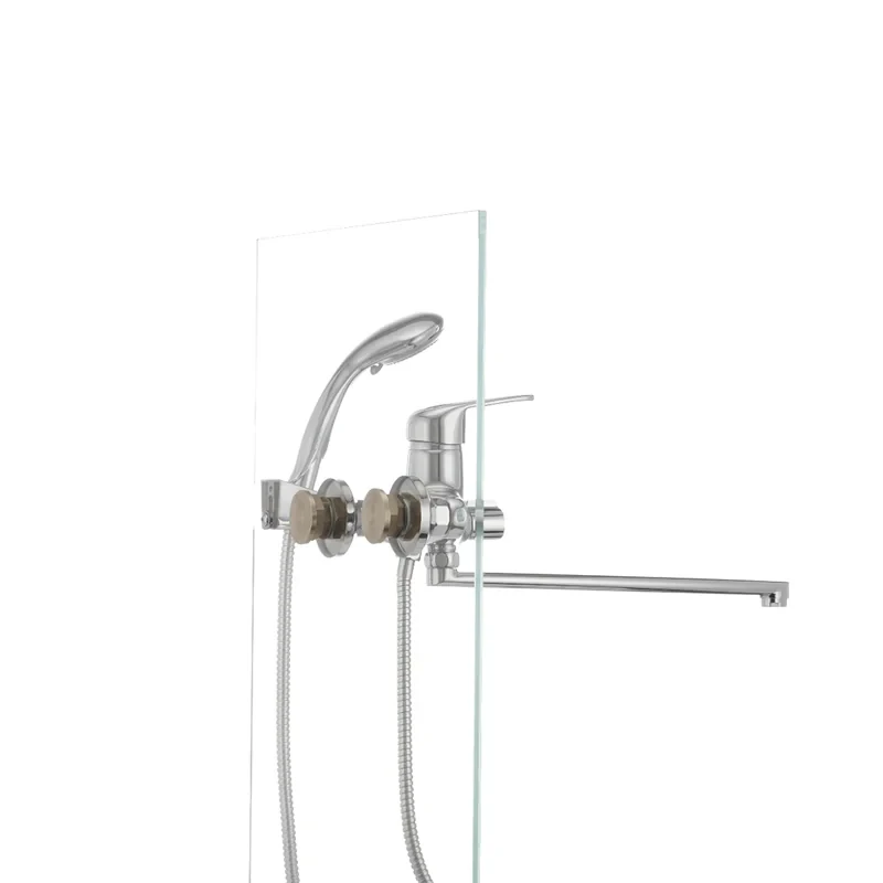 Смеситель для ванны Cron Magic 006 (черная ручка) (CR0114)