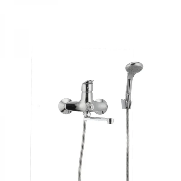 Смеситель для ванны Cron Magic 006 (черная ручка) (CR0114)