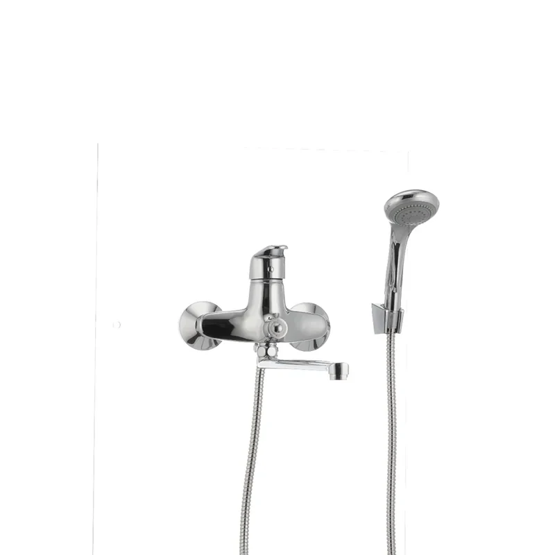 Смеситель для ванны Cron Magic 006 (черная ручка) (CR0114)