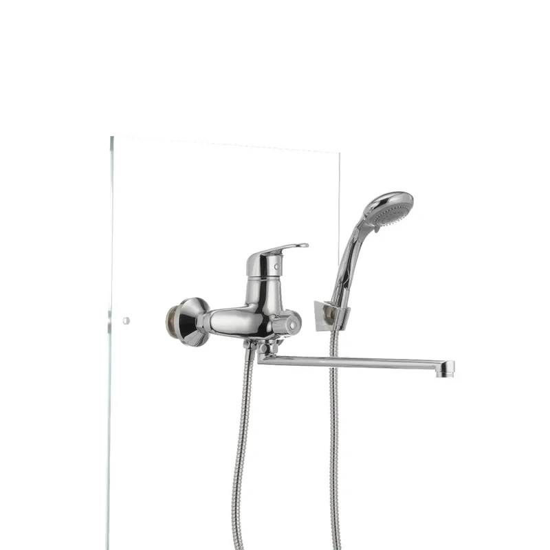 Смеситель для ванны Cron Magic 006 (черная ручка) (CR0114)