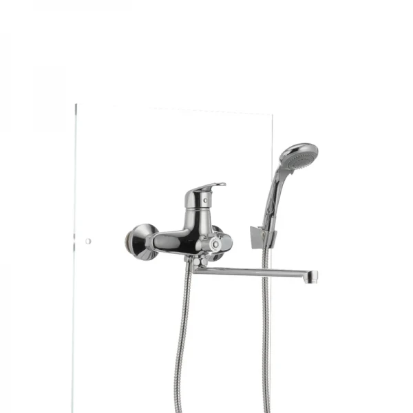 Смеситель для ванны Cron Magic 006 (черная ручка) (CR0114)