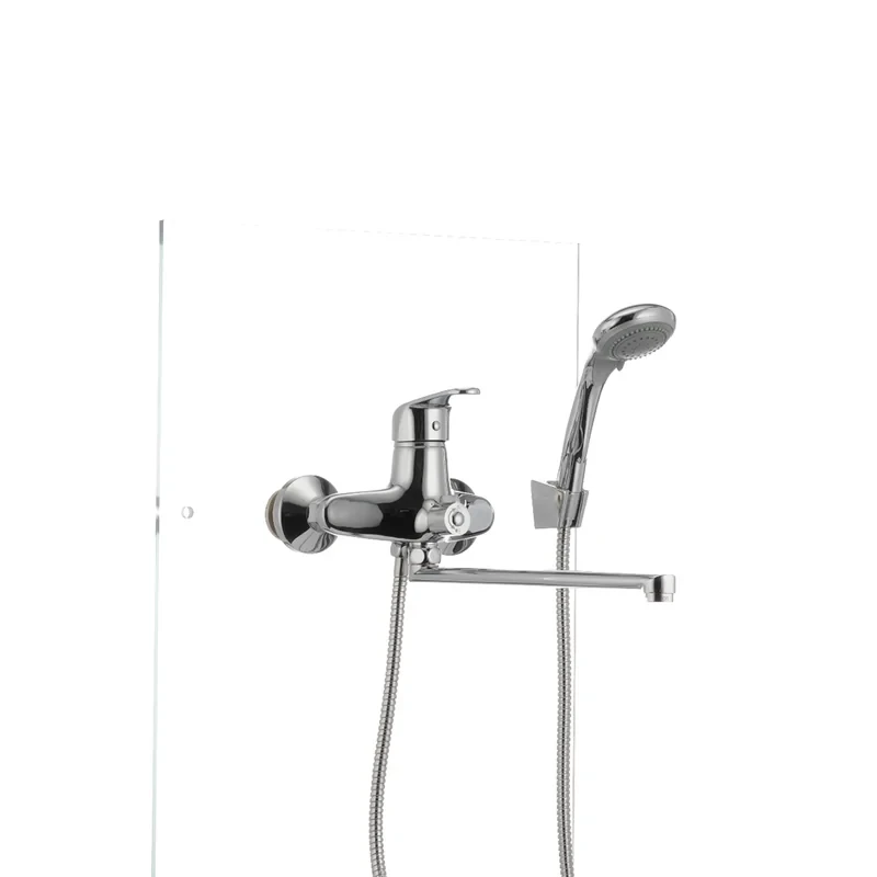 Смеситель для ванны Cron Magic 006 (черная ручка) (CR0114)