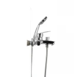 Смеситель для ванны Cron Magic 009 (черная ручка) (CR0124)