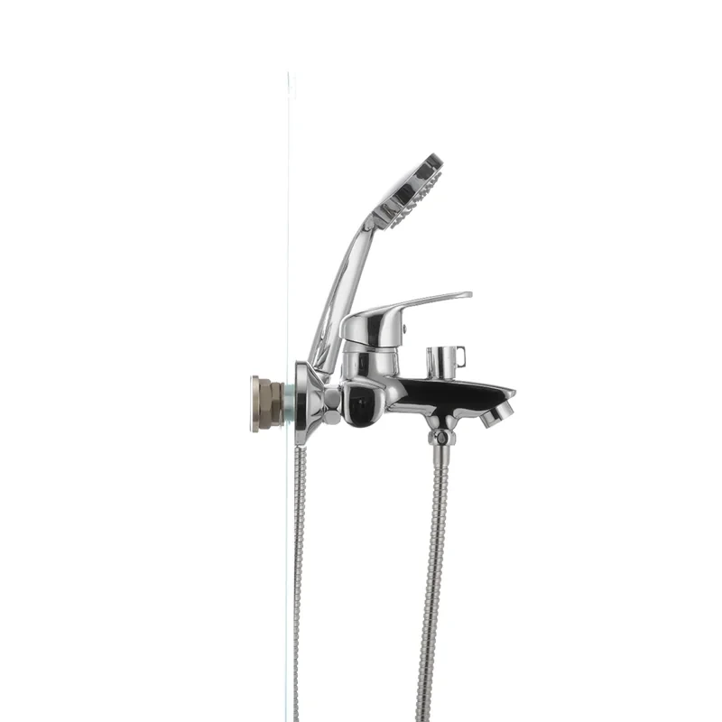 Смеситель для ванны Cron Magic 009 (черная ручка) (CR0124)