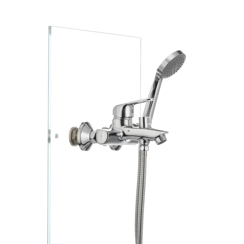 Смеситель для ванны Cron Magic 009 (черная ручка) (CR0124)