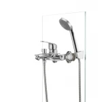 Смеситель для ванны Cron Magic 009 (черная ручка) (CR0124)