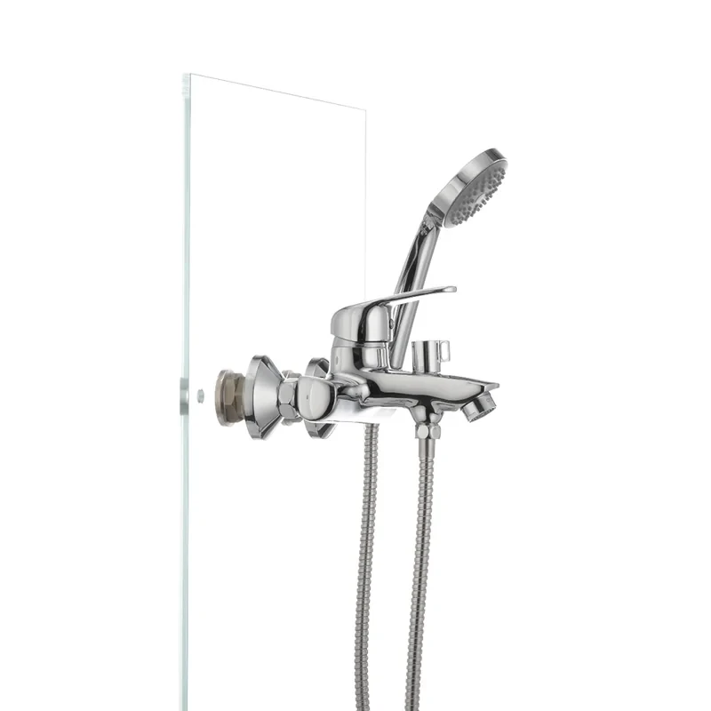 Смеситель для ванны Cron Magic 009 (черная ручка) (CR0124)