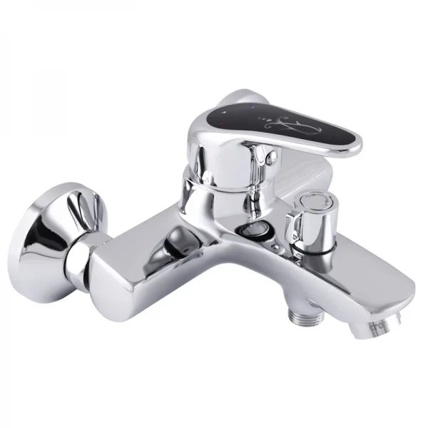 Смеситель для ванны Cron Magic 009 (черная ручка) (CR0124)