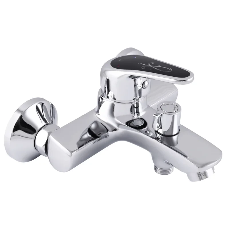 Смеситель для ванны Cron Magic 009 (черная ручка) (CR0124)