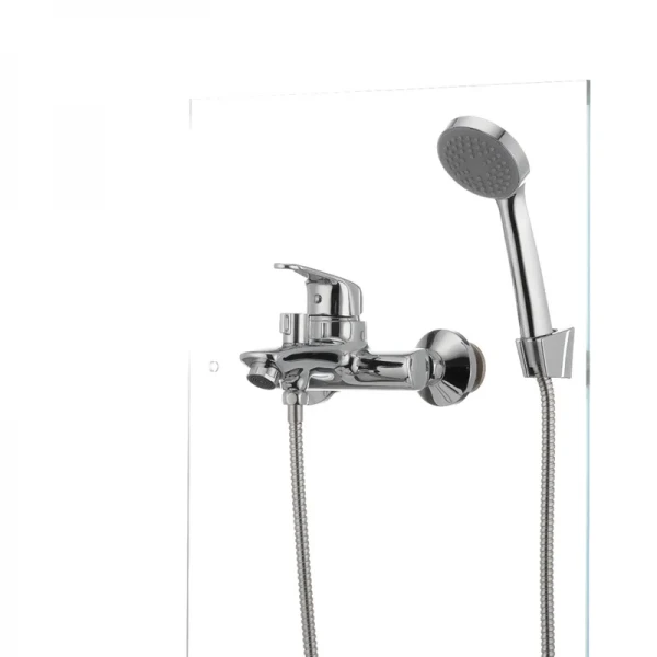 Смеситель для ванны Cron Magic 009 (черная ручка) (CR0124)