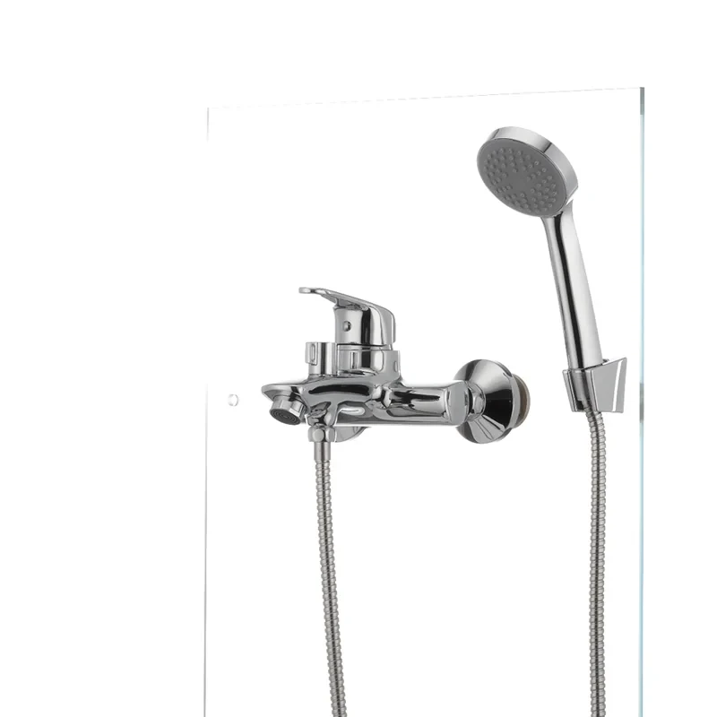 Смеситель для ванны Cron Magic 009 (черная ручка) (CR0124)