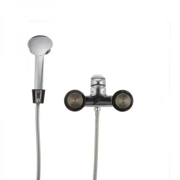 Смеситель для ванны Cron Magic 009 (черная ручка) (CR0124)