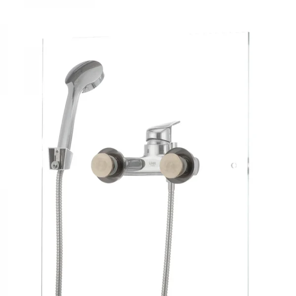 Смеситель для ванны Cron Magic 009 (черная ручка) (CR0124)