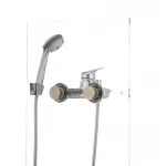 Смеситель для ванны Cron Magic 009 (черная ручка) (CR0124)