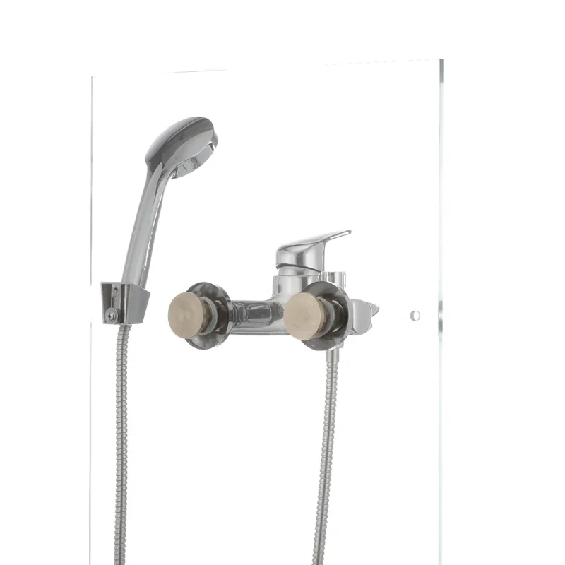 Смеситель для ванны Cron Magic 009 (черная ручка) (CR0124)