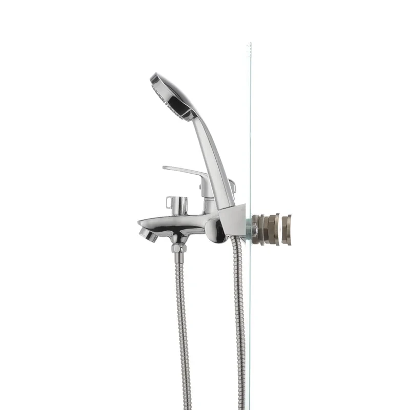 Смеситель для ванны Cron Magic 009 (черная ручка) (CR0124)