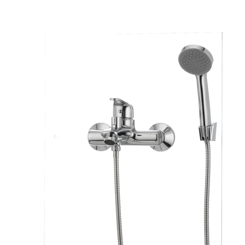 Смеситель для ванны Cron Magic 009 (черная ручка) (CR0124)