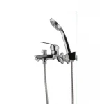 Смеситель для ванны Cron Magic 009 (черная ручка) (CR0124)