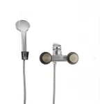 Смеситель для ванны Cron Magic 009 (черная ручка) (CR0124)