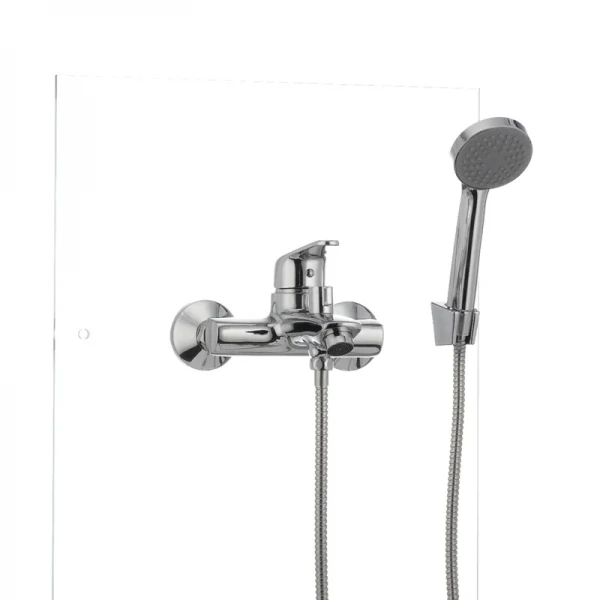 Смеситель для ванны Cron Magic 009 (черная ручка) (CR0124)