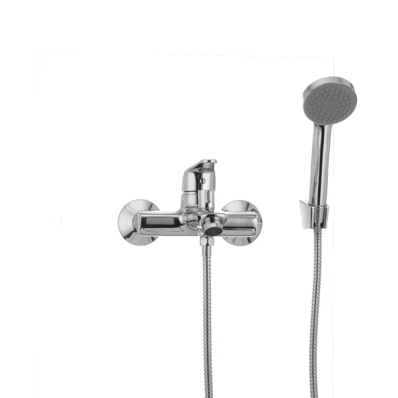 Смеситель для ванны Cron Magic 009 (черная ручка) (CR0124)