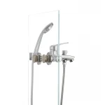 Смеситель для ванны Cron Magic 009 (черная ручка) (CR0124)