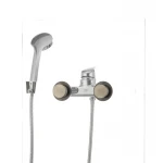 Смеситель для ванны Cron Magic 009 (черная ручка) (CR0124)