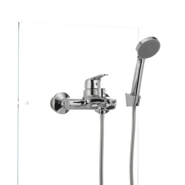 Смеситель для ванны Cron Magic 009 (черная ручка) (CR0124)