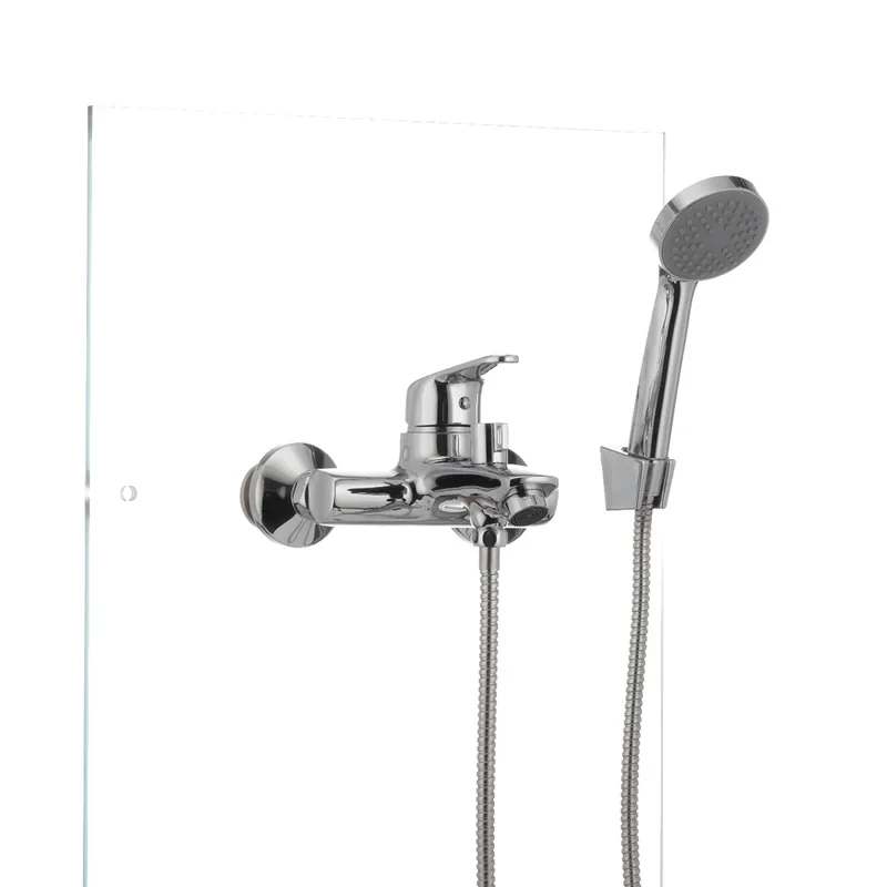 Смеситель для ванны Cron Magic 009 (черная ручка) (CR0124)