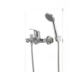 Смеситель для ванны Cron Magic 009 (черная ручка) (CR0124)