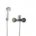 Смеситель для ванны Cron Magic 009 (черная ручка) (CR0124)