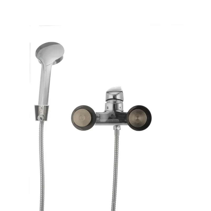 Смеситель для ванны Cron Magic 009 (черная ручка) (CR0124)