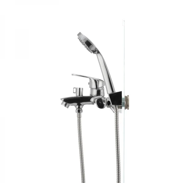 Смеситель для ванны Cron Magic 009 (черная ручка) (CR0124)