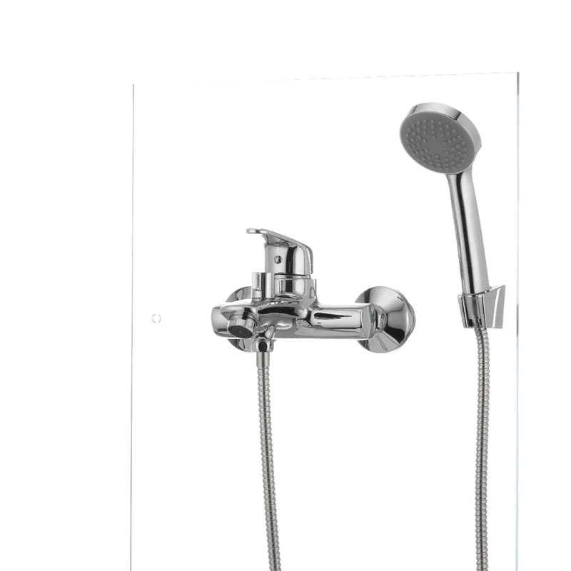 Смеситель для ванны Cron Magic 009 (черная ручка) (CR0124)