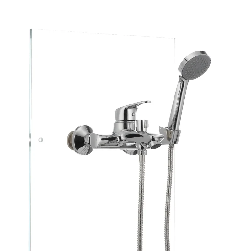 Смеситель для ванны Cron Magic 009 (черная ручка) (CR0124)