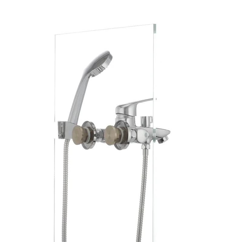 Смеситель для ванны Cron Magic 009 (черная ручка) (CR0124)