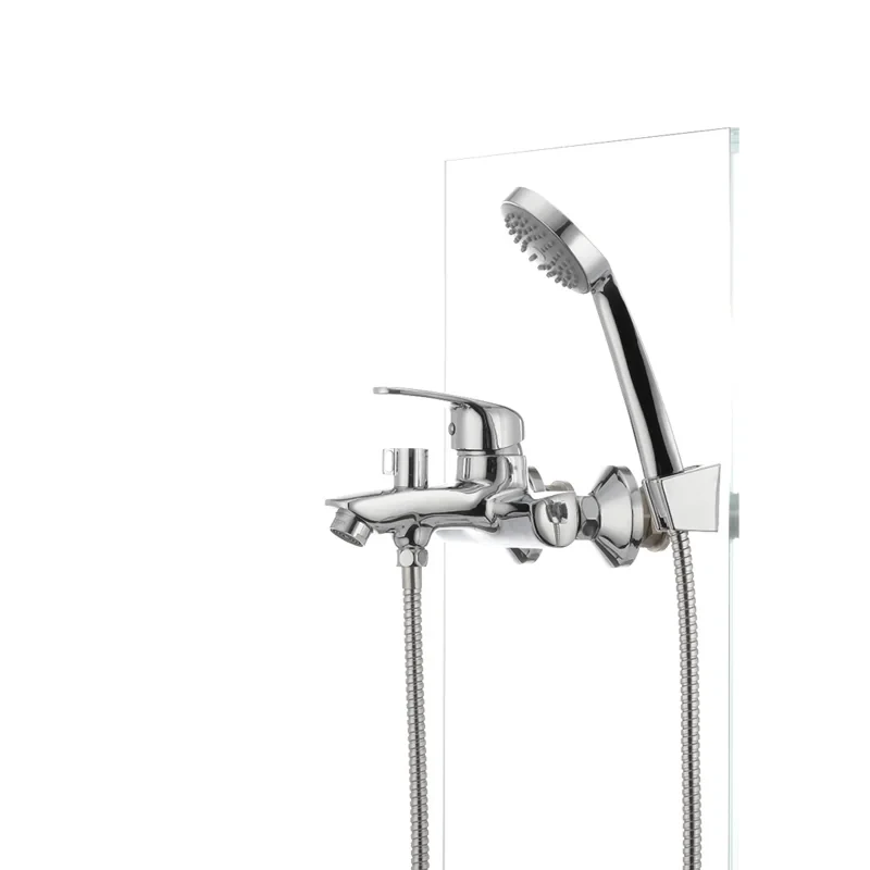 Смеситель для ванны Cron Magic 009 (красная ручка) (CR0126)