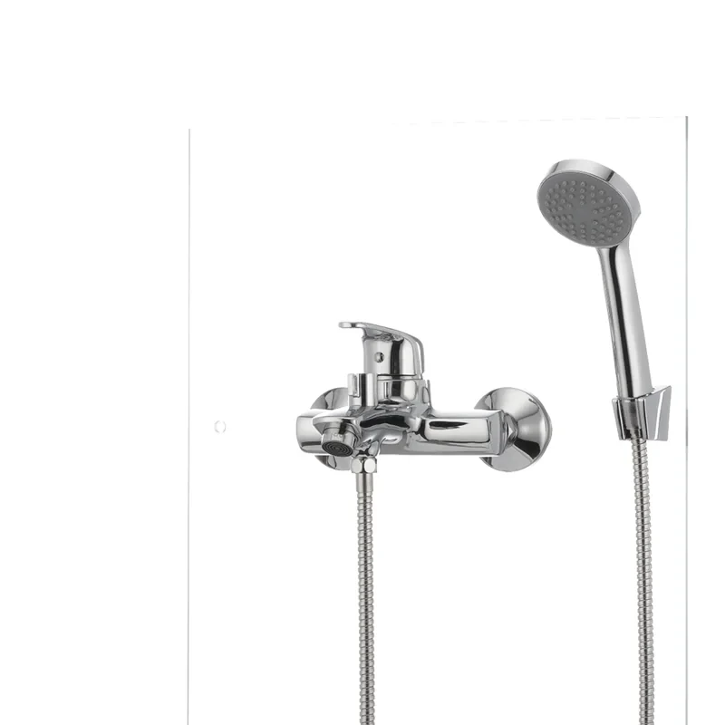 Смеситель для ванны Cron Magic 009 (красная ручка) (CR0126)