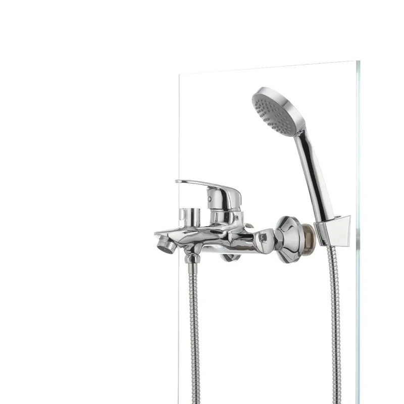 Смеситель для ванны Cron Magic 009 (красная ручка) (CR0126)